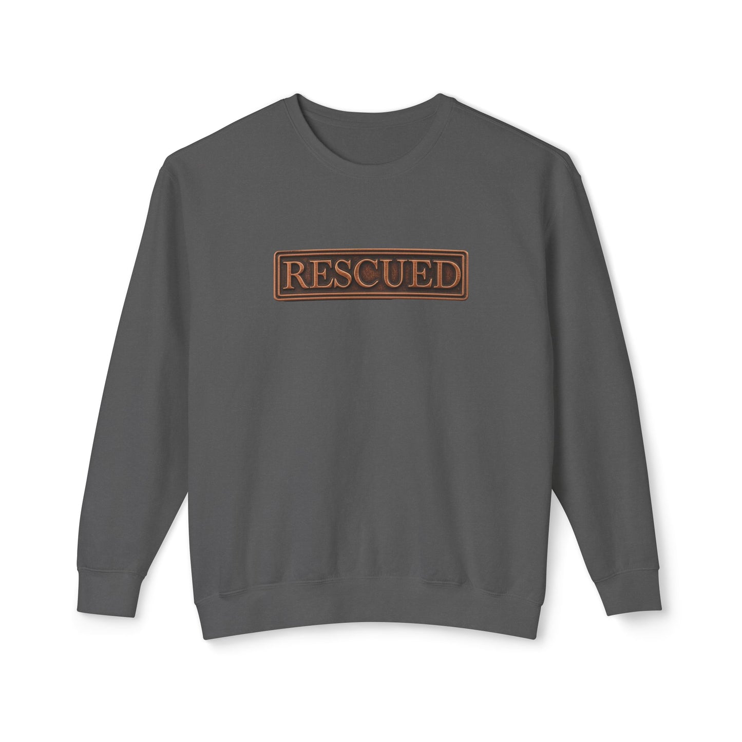 Rescued Colossians 1:13 Cotton Crewneck Sweatshirt — Bible Verse Christian Pullover