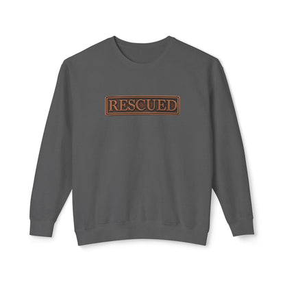 Rescued Colossians 1:13 Cotton Crewneck Sweatshirt — Bible Verse Christian Pullover