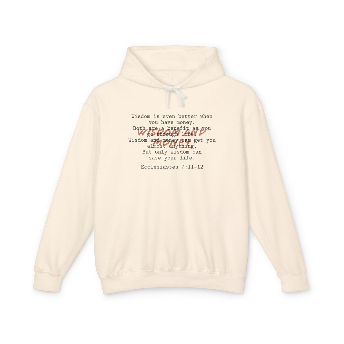 Biblical Wisdom Long Sleeve T-Shirt — Faith Scripture Christian Hoodie