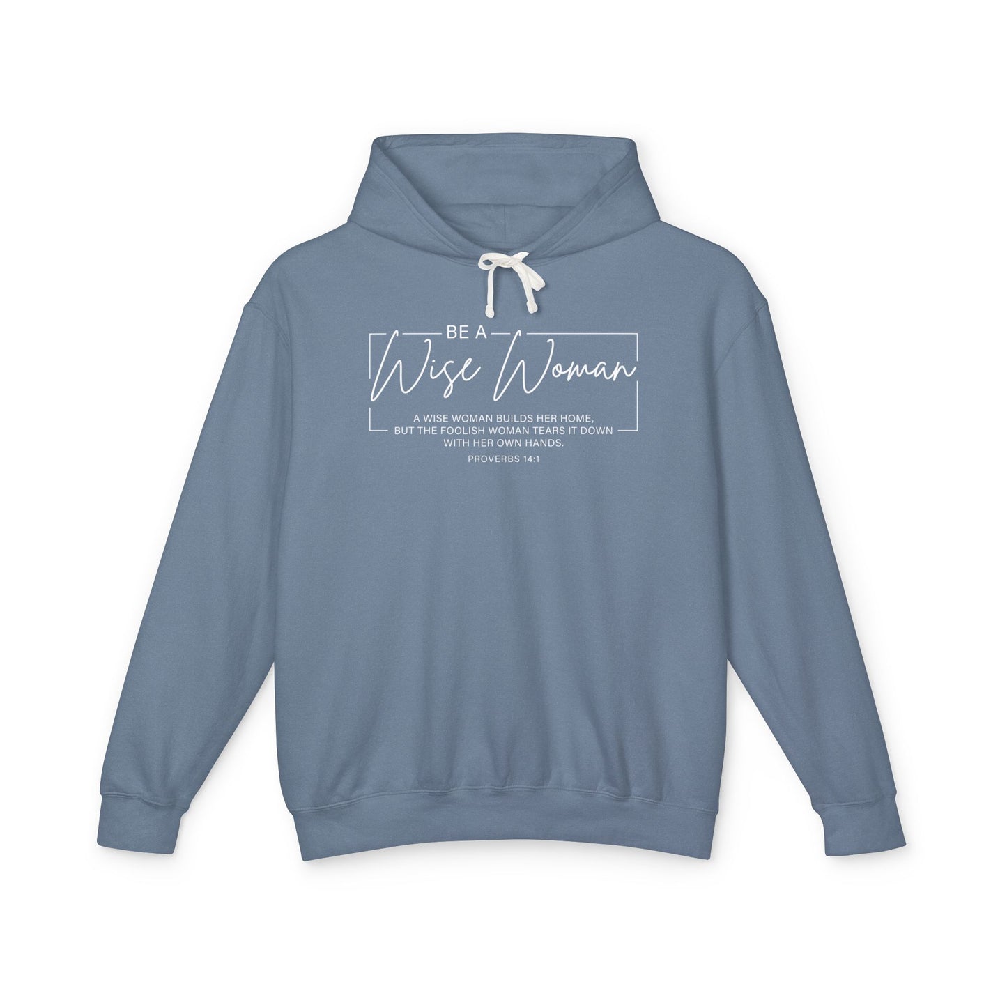 Wise Woman Proverbs 14:1 100% Cotton Long Sleeve T-Shirt — Christian Inspirational Tee