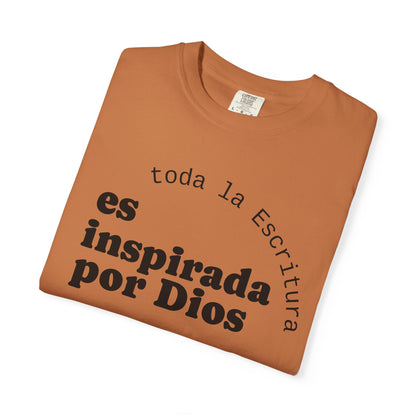 Toda la Escritura es inspirada por Dios  "2 Timoteo 3:16-17" 100% Cotton Shirt