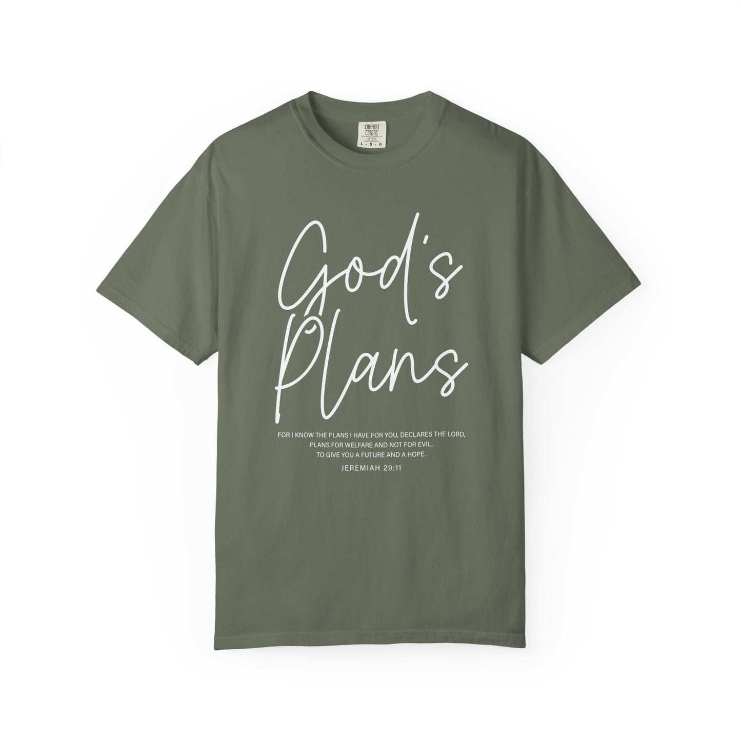 God's Plans Jeremiah 29:11 100% Cotton‑Shirt — Inspirational Faith Graphic T-shirt