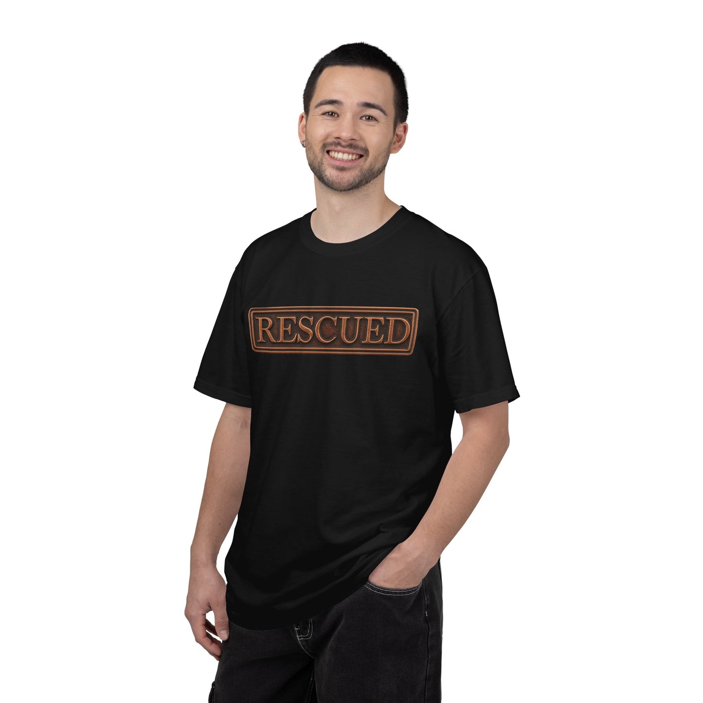 Rescued Colossians 1:13-14 Cotton T-Shirt