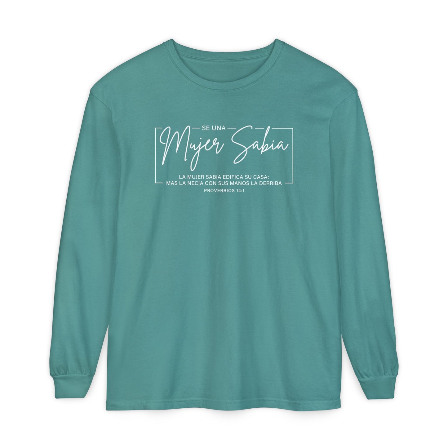 Mujer Sabia Proverbios 14:1 T-Shirt — Spanish Wise Woman Bible Verse