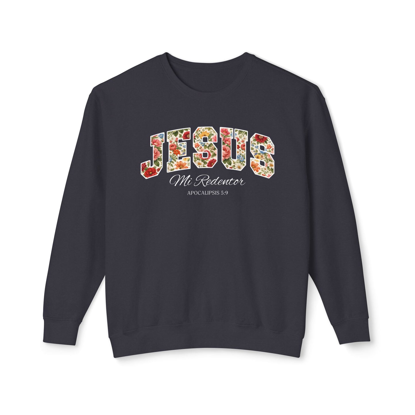 Jesus Mi Redentor Sweat-Shirt — Spanish Christian Faith Tee 100% Cotton