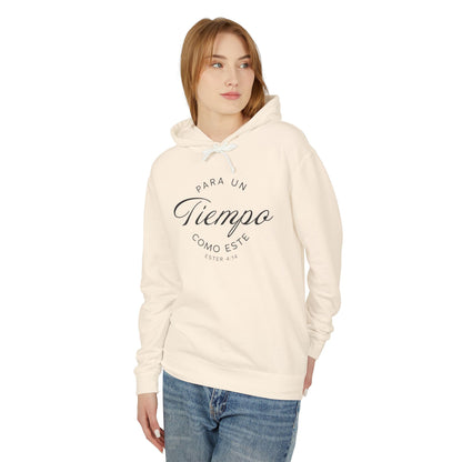 Para un Tiempo Como Este Ester 4:14 100% Cotton Hoodie Sweat-Shirt — Spanish Wise Woman Bible Verse
