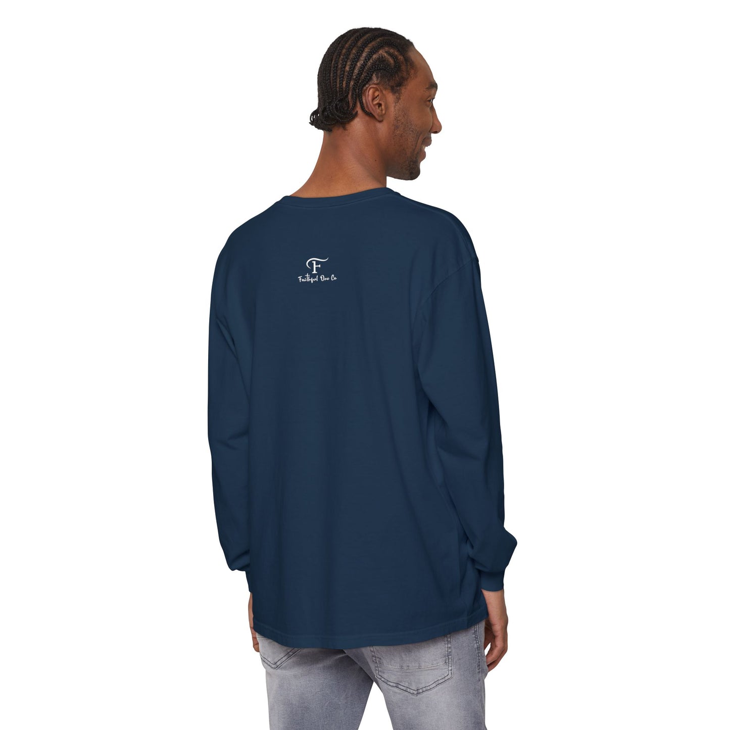 The Lord Is Good "NAHUM 1:7" BEIGE 100% cotton long sleeve