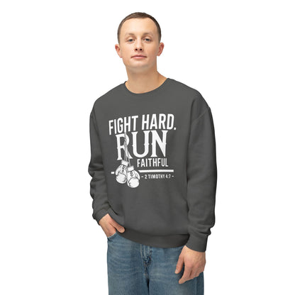 Fight Hard 2 Timothy 4:7 Long Sleeve T‑Shirt — Inspirational Christian Scripture Sweatshirt
