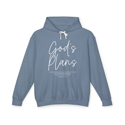 God's Plan Jeremiah 29:11 100% Cotton Hoodie