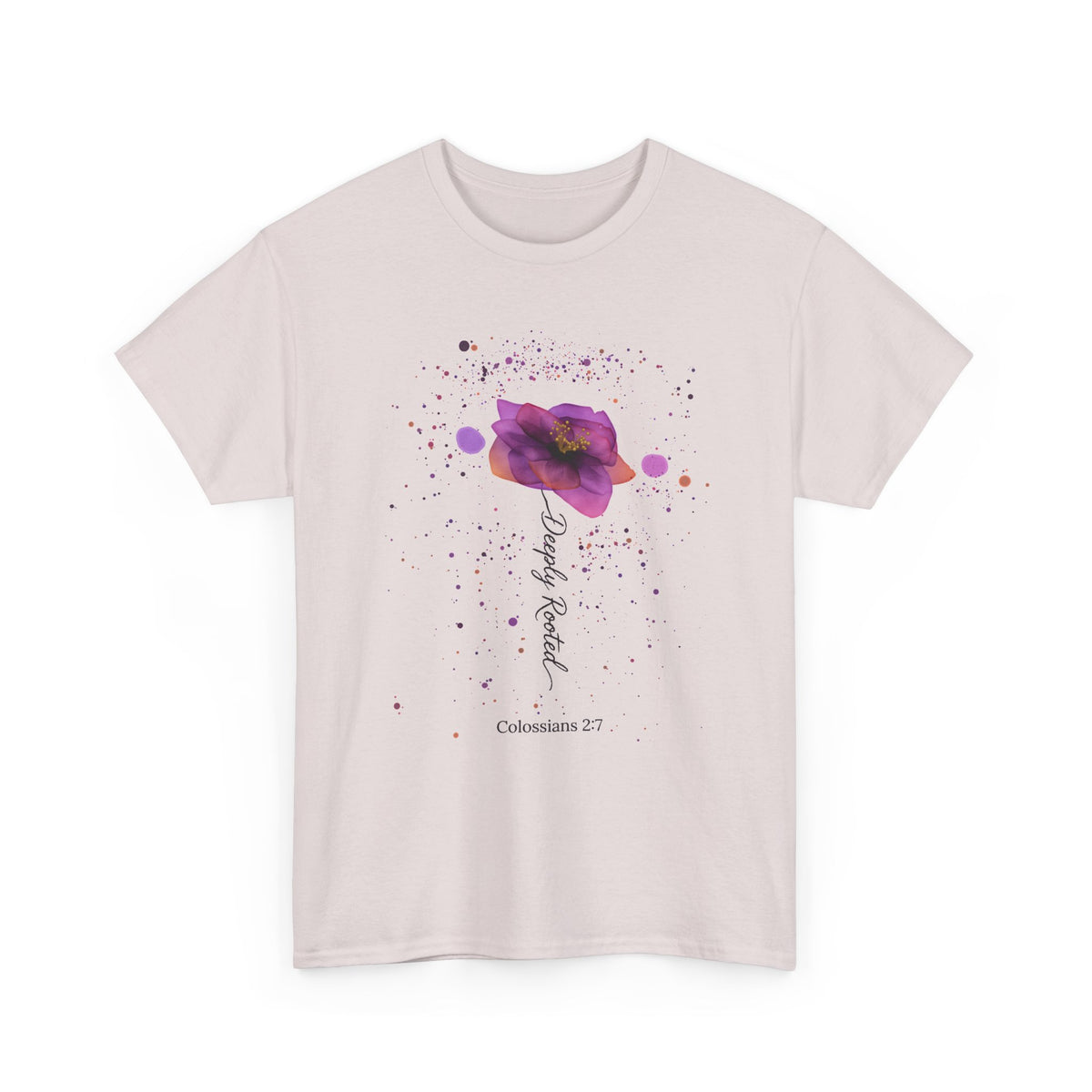 Colossians 2:7 Floral Faith T-Shirt