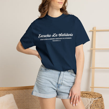 Proverbios 2:2 "Escucha la Sabiduría" T-Shirt