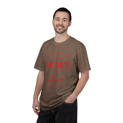 Blessed Is The One Who Trust In The Lord "Jeremiah 17:7" 100% Cotton T-Shirt