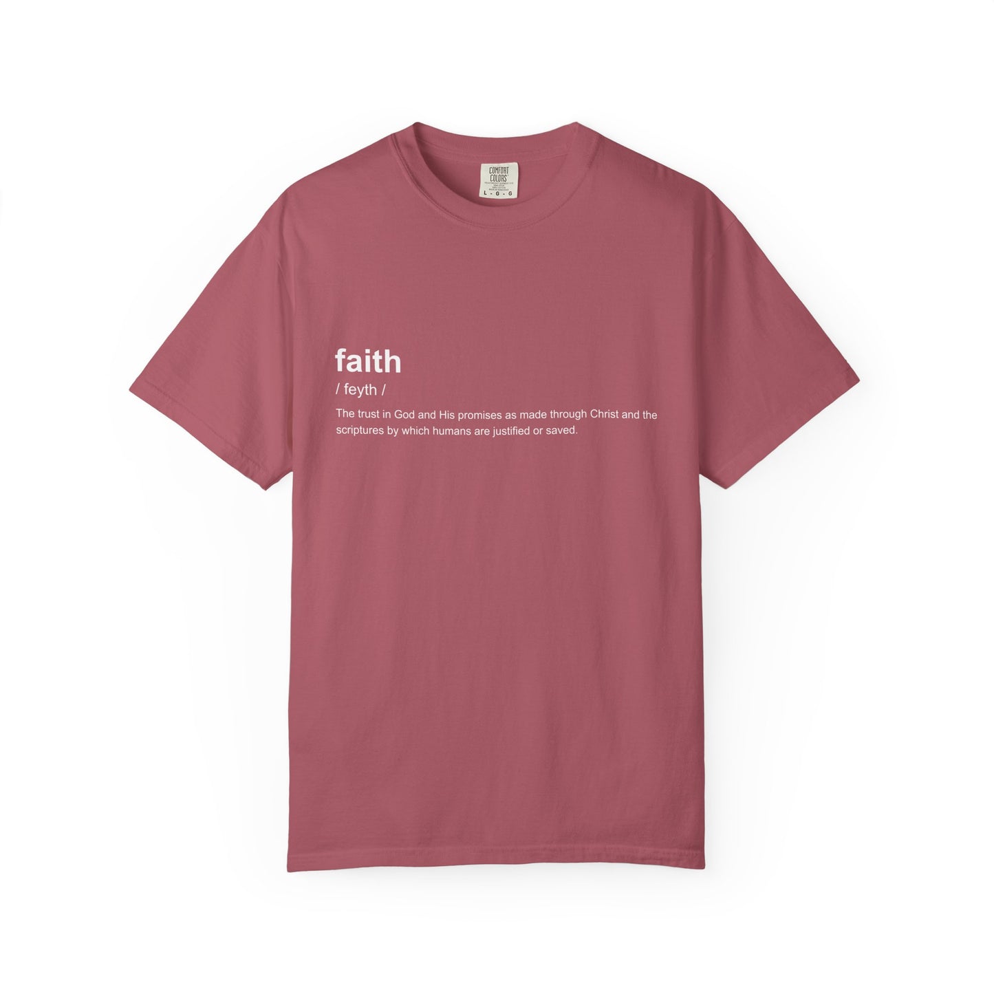 Faith Definition 100% Cotton T-Shirt — Inspirational Scripture Tee