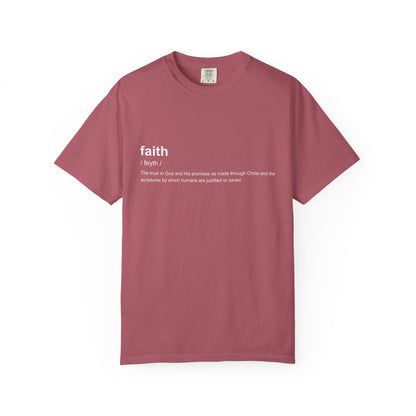 Faith Definition 100% Cotton T-Shirt — Inspirational Scripture Tee