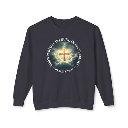 God's Purpose Psalms 16:11 Crewneck Sweatshirt — Inspirational Faith Quote