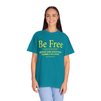 Be Free "Galatians 5:13" Yellow