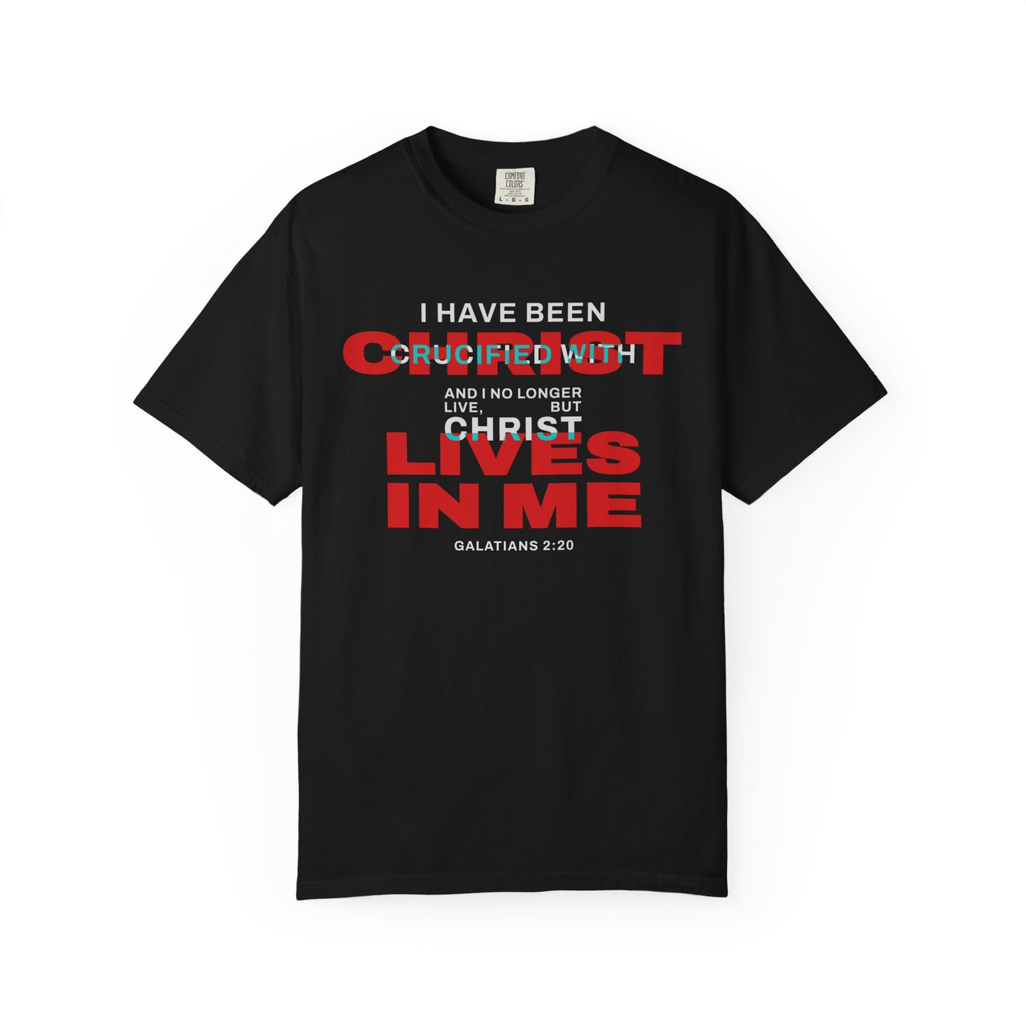I have been Crucified with Christ "Galatians 2:20" RED 100% Cotton T-Shirt