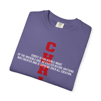 CHRIST the visible image of the invisible God Cotton T-shirt — Faith-Based Christian Tee