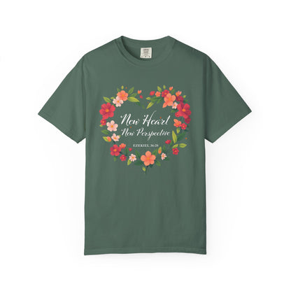 New Heart and New Perspective "Ezekiel 36:26" 100% Cotton T Shirt