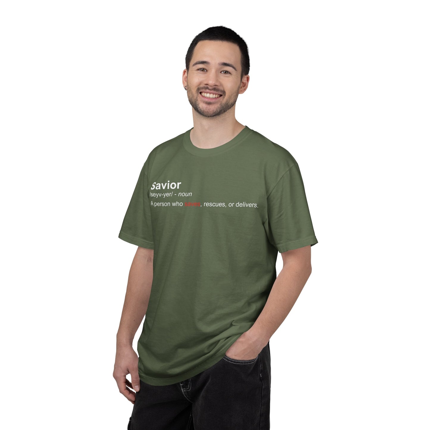 Savior Definition T-Shirt — 'Savior' Dictionary-Style Graphic Tee