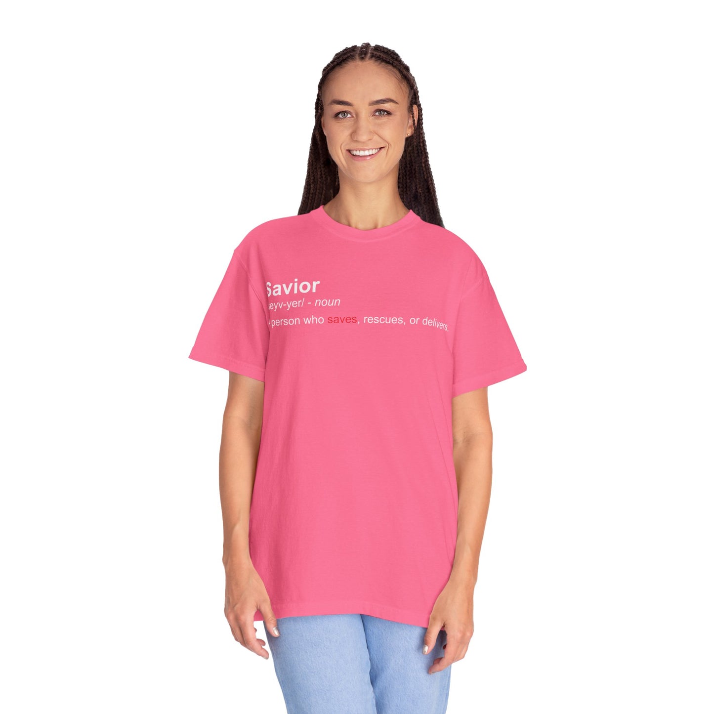 Savior Definition T-Shirt — 'Savior' Dictionary-Style Graphic Tee