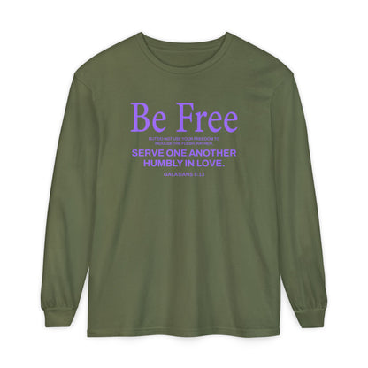 Be Free "Galatians 5:13" PURPLE