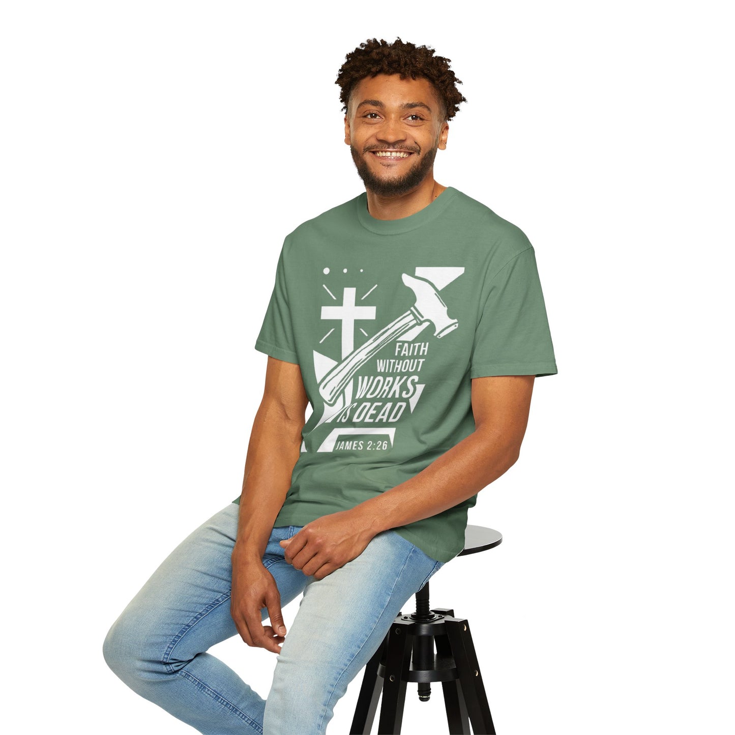 Faith Without Works is Dead "James 2:26" 100%  Cotton T-Shirt