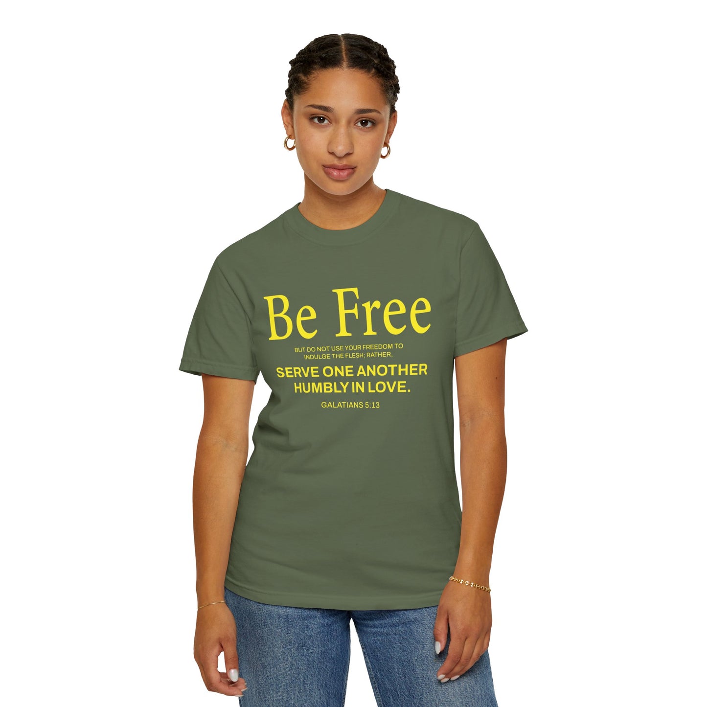Be Free "Galatians 5:13" Yellow