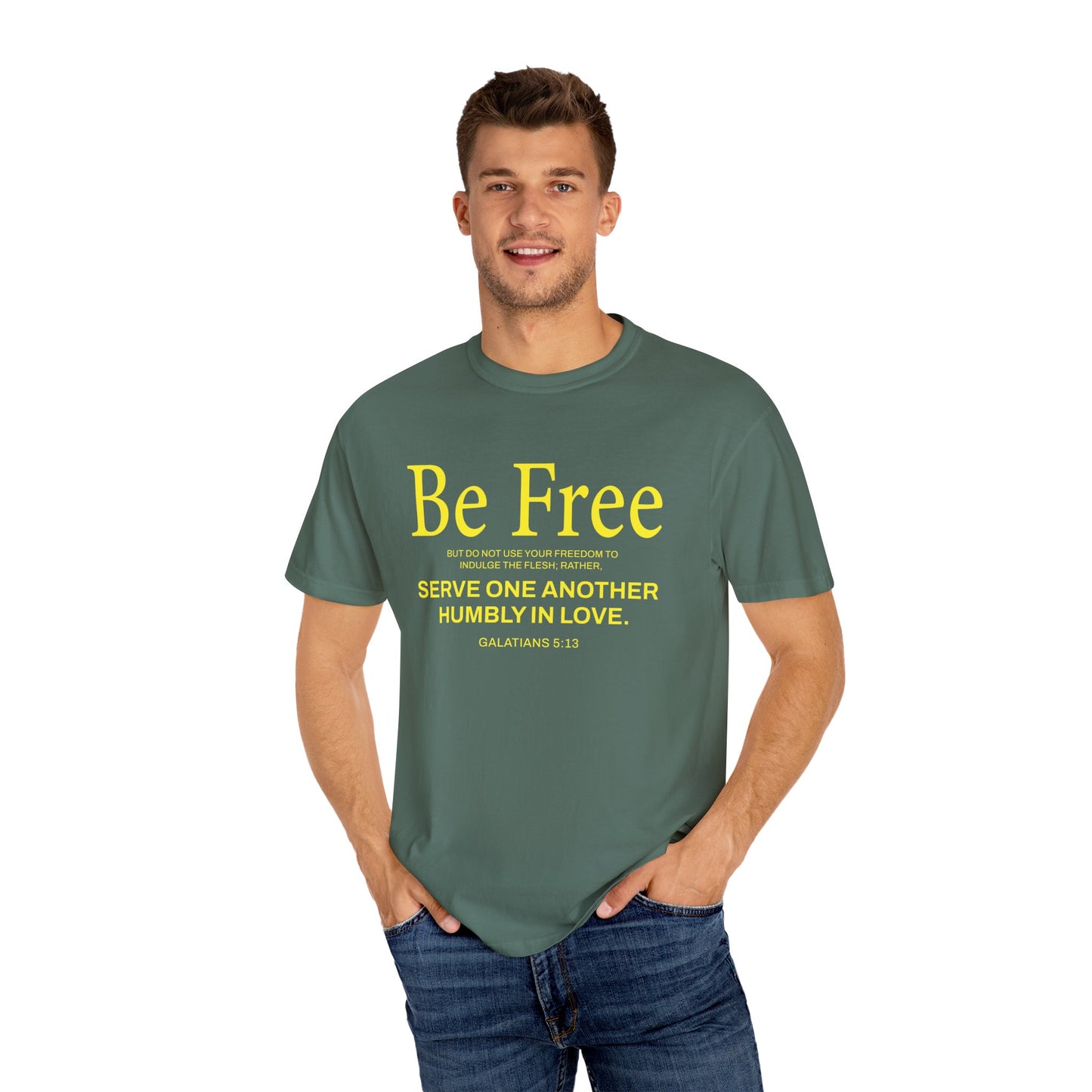 Be Free "Galatians 5:13" Yellow