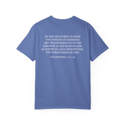 Rescued Colossians 1:13-14 Cotton T-Shirt