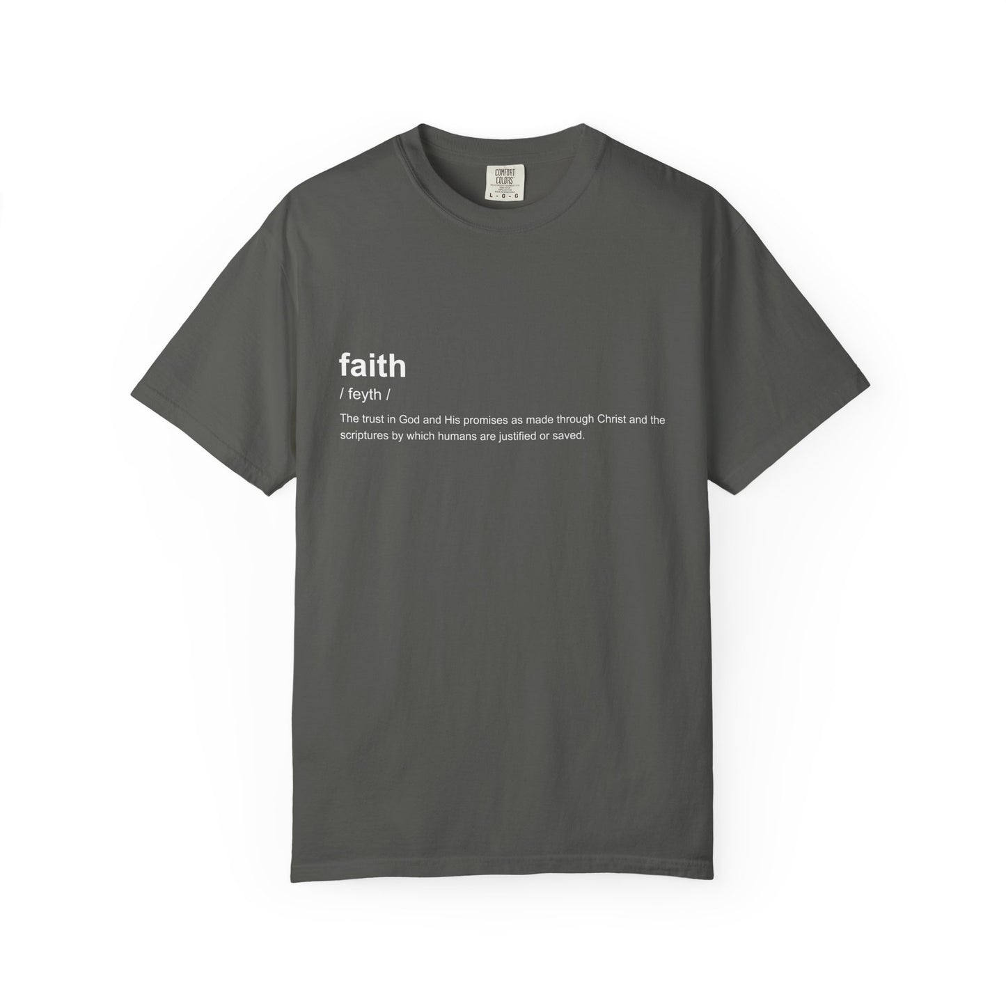 Faith Definition 100% Cotton T-Shirt — Inspirational Scripture Tee