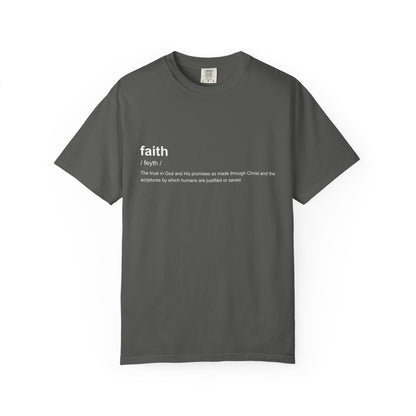 Faith Definition 100% Cotton T-Shirt — Inspirational Scripture Tee