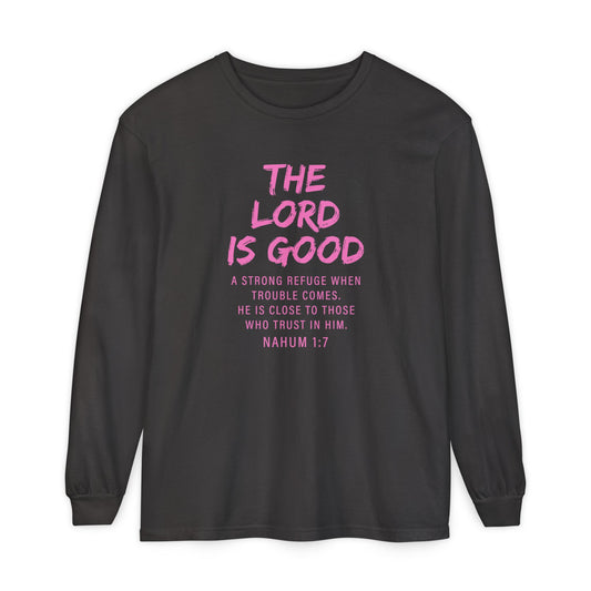The Lord Is Good "NAHUM 1:7" PINK
