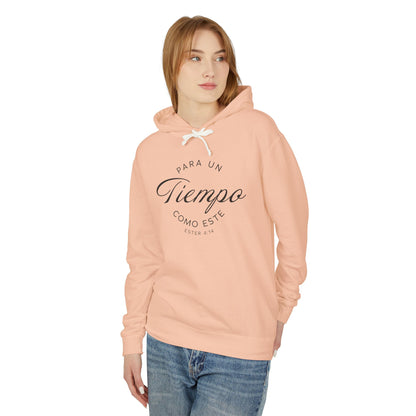 Para un Tiempo Como Este Ester 4:14 100% Cotton Hoodie Sweat-Shirt — Spanish Wise Woman Bible Verse