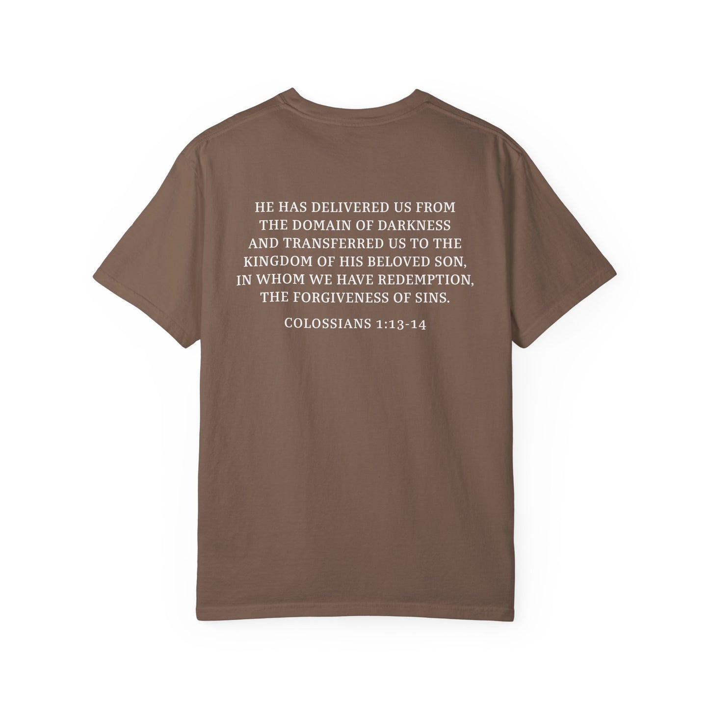 Rescued Colossians 1:13-14 Cotton T-Shirt