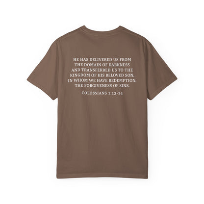 Rescued Colossians 1:13-14 Cotton T-Shirt