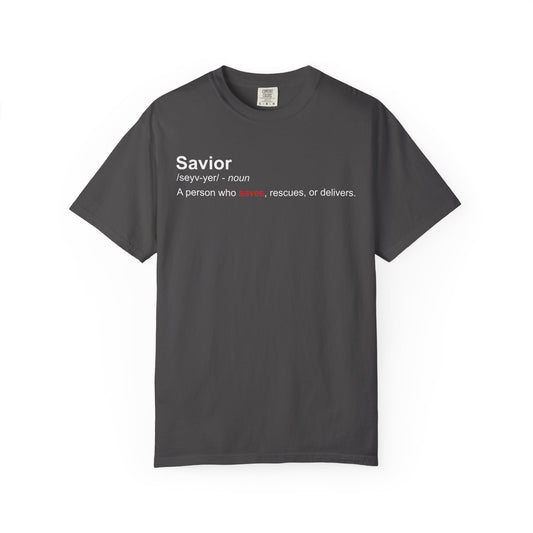 Savior Definition T-Shirt — 'Savior' Dictionary-Style Graphic Tee