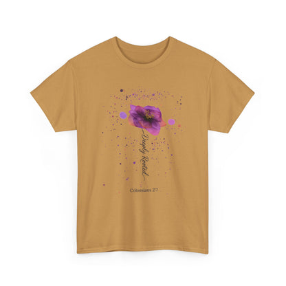 Colossians 2:7 Floral Faith T-Shirt