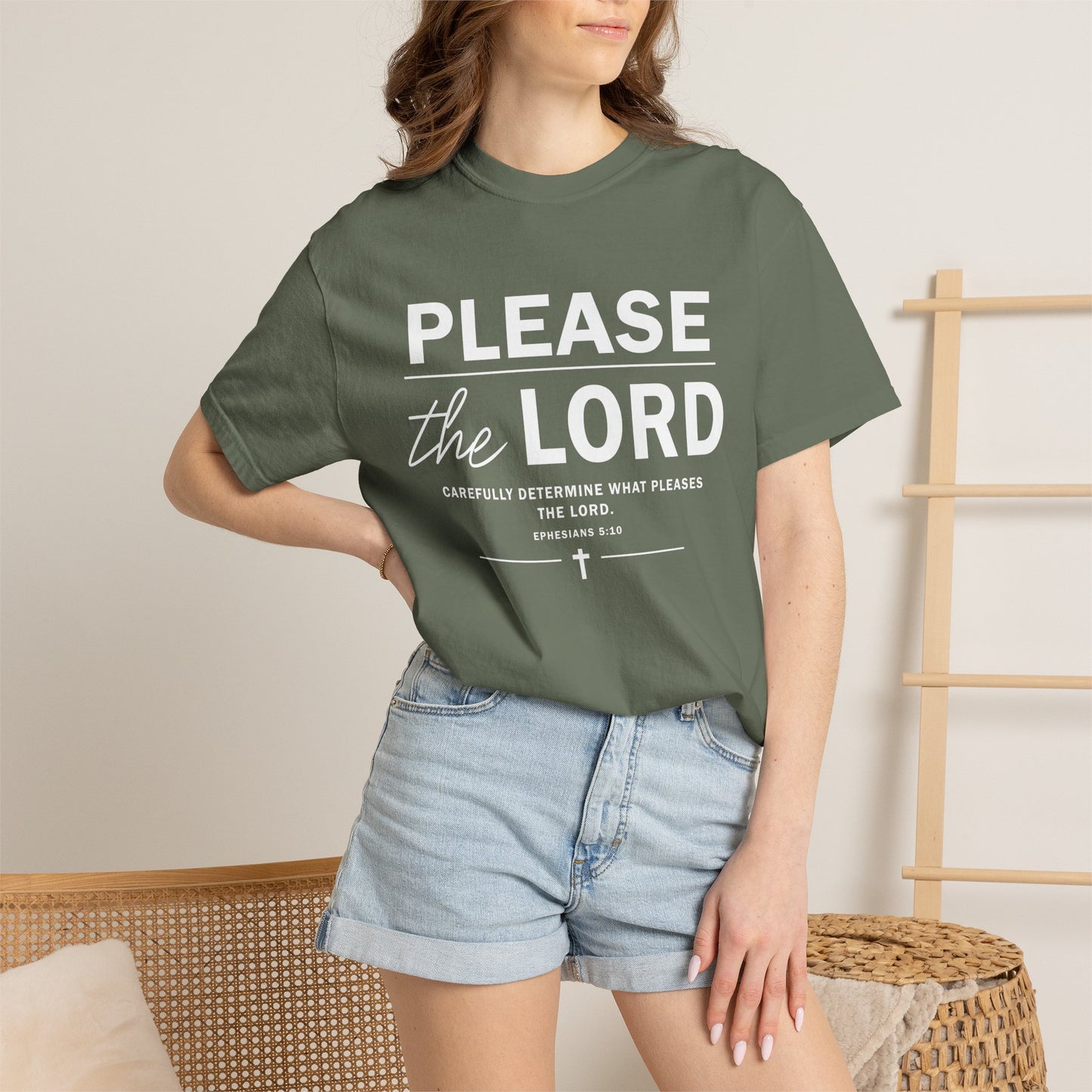 Please the Lord Ephesians 5:10 T-Shirt 100% Cotton T-Shirt