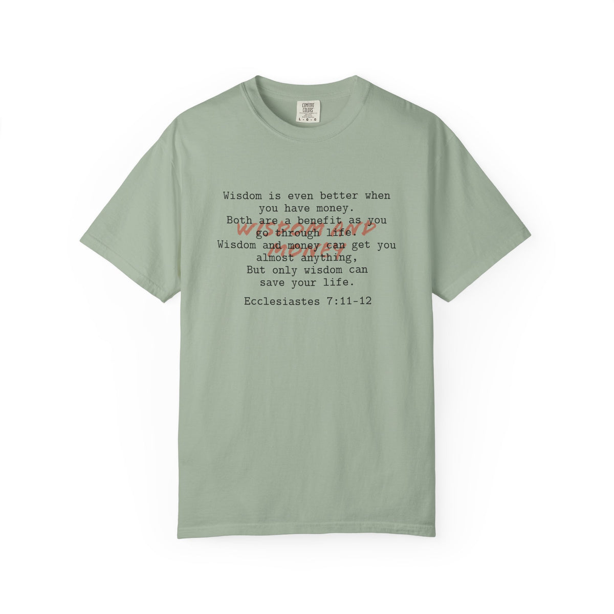 Biblical Wisdom T-Shirt — "Wisdom & Truth" Ecclesiastes 7:11 Scripture Tee