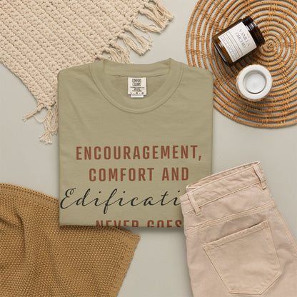 Encouragement, Comfort & Edification T-Shirt — Ephesians 4:29 Inspirational Christian Tee