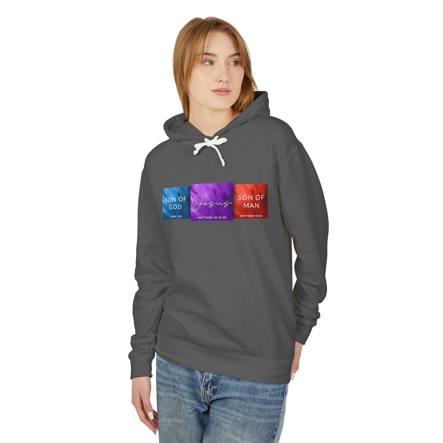 Son of Man Son of God Cotton T‑Shirt — Christian Faith Graphic  Hooded Sweatshirt