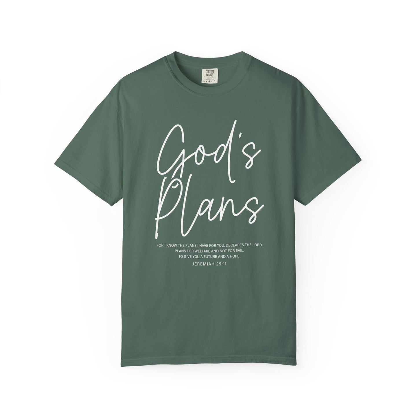 God's Plans Jeremiah 29:11 100% Cotton‑Shirt — Inspirational Faith Graphic T-shirt