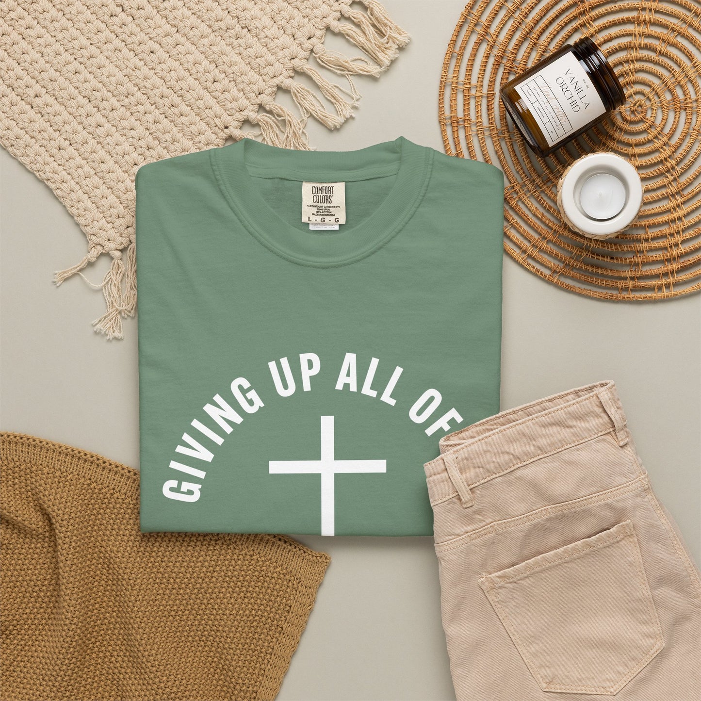 Giving up All Of Me "Matthew 16:24" 100% Cotton T-Shirt