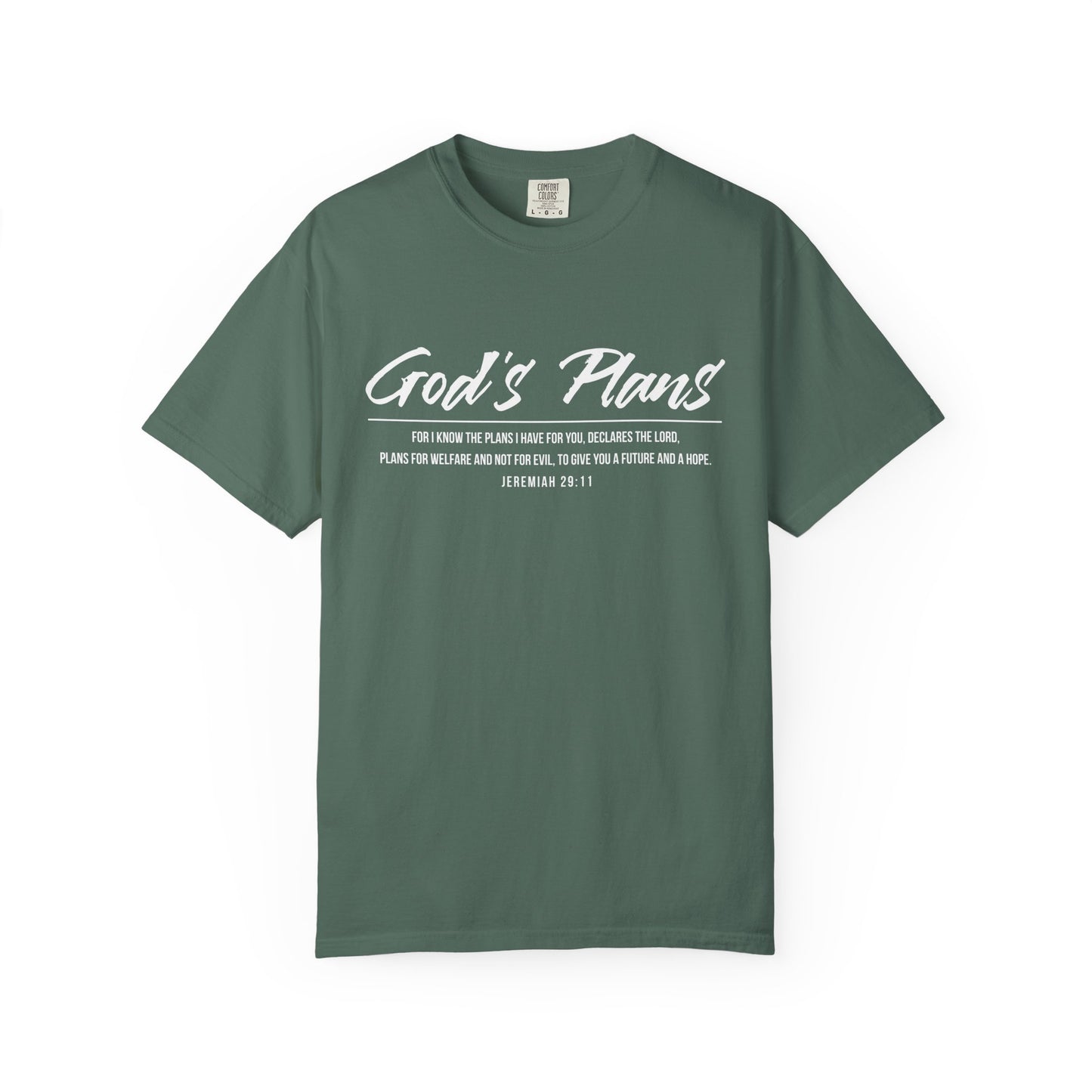 Jeremiah 29:11 'God's Plans 100% Cotton T-Shirt — Inspirational Faith Tee