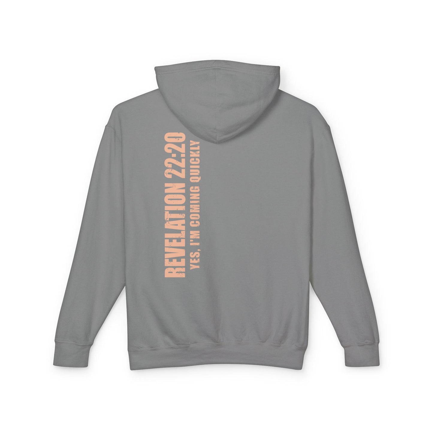 Revelation 22:20 Cotton Hoodie — Bible Verse Inspirational Hooded Sweatshirt