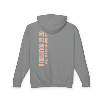 Revelation 22:20 Cotton Hoodie — Bible Verse Inspirational Hooded Sweatshirt