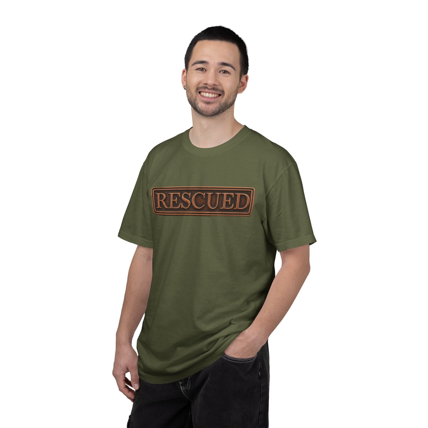 Rescued Colossians 1:13-14 Cotton T-Shirt