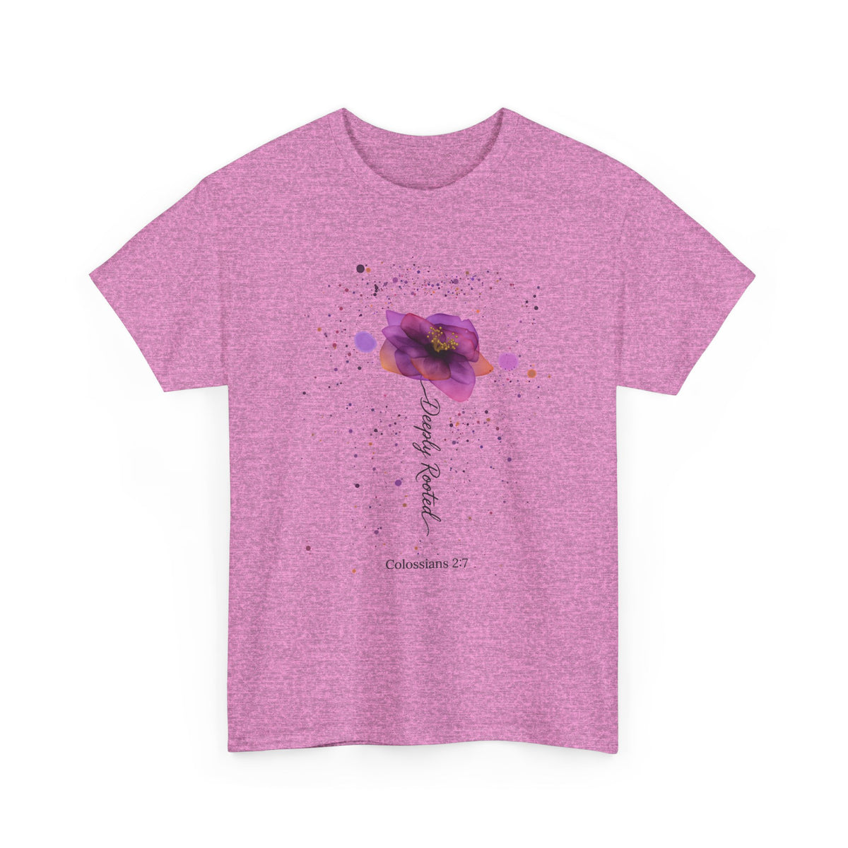 Colossians 2:7 Floral Faith T-Shirt