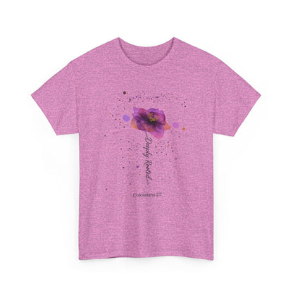 Colossians 2:7 Floral Faith T-Shirt